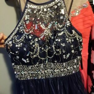 Navy prom dress
